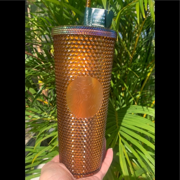 Starbucks New Gold Studded Limited Edition 50 Year Anniversary Tumbler Cup Venti - Picture 10 of 14